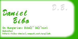 daniel bibo business card